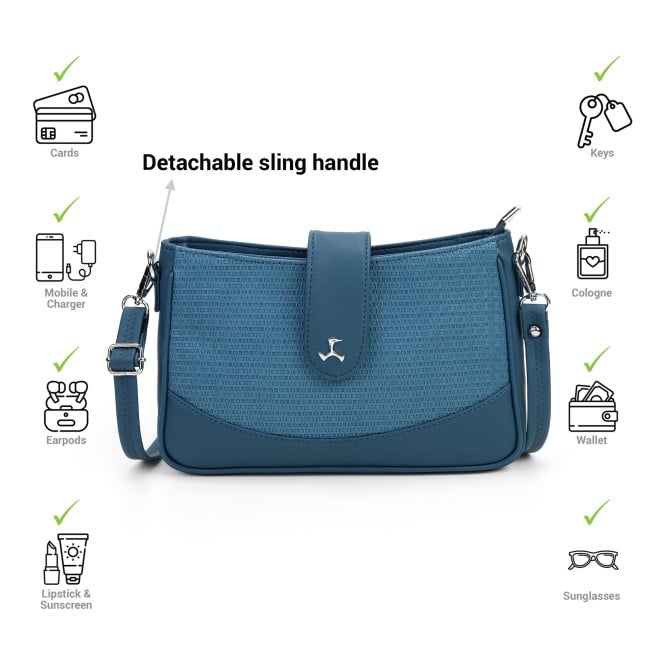 Mochi Women Blue Sling Bag (SKU: 66-862-45-10)