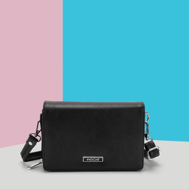 Mochi Women Black Casual Sling Bag