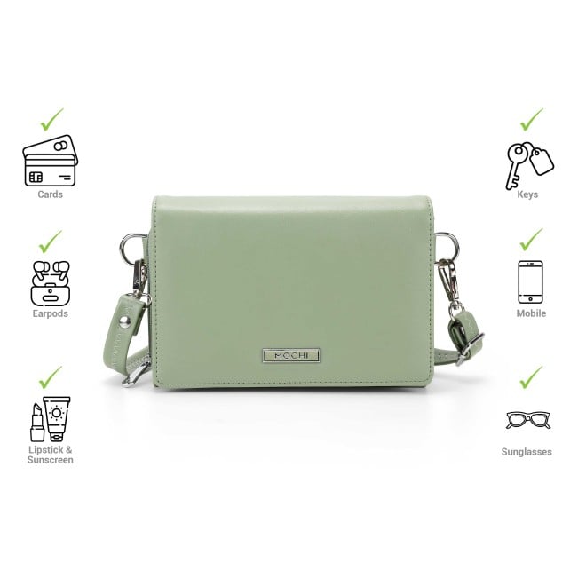 Mochi Women Green Sling Bag (SKU: 66-864-21-10)