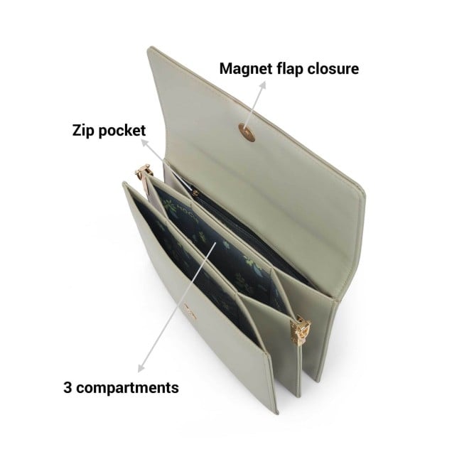 Mochi Women Grey Casual Sling Bag (SKU: 66-865-14-10)