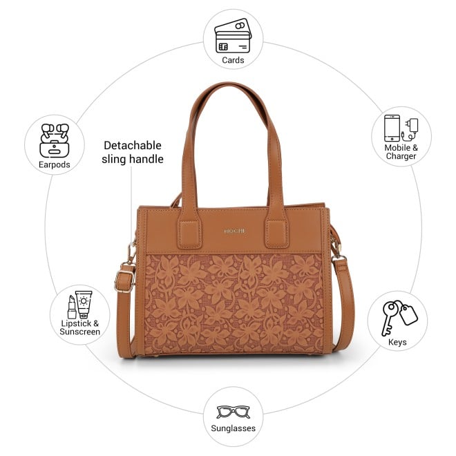 Mochi Women Tan Satchel Bag (SKU: 66-869-23-10)