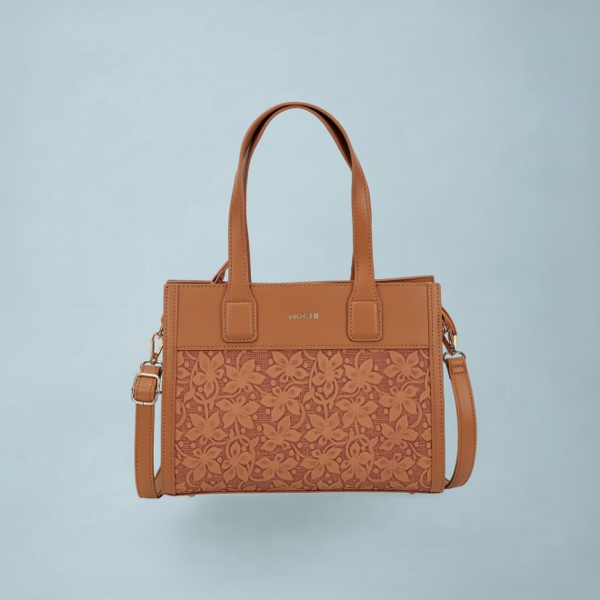 Mochi Women Tan Satchel Bag