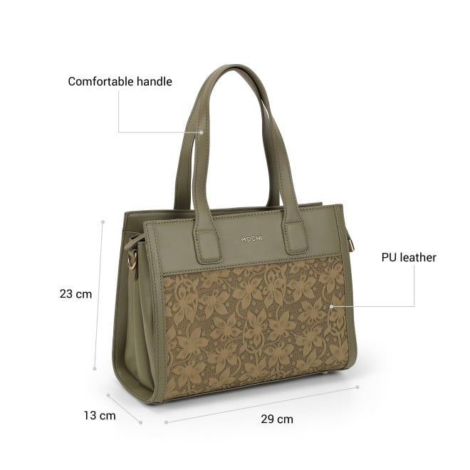 Mochi Women Olive Satchel Bag (SKU: 66-869-49-10)