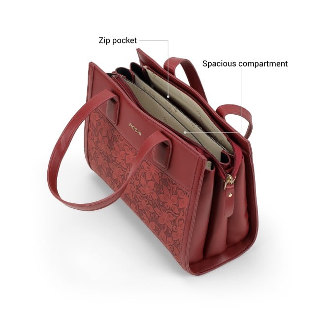 Mochi Women Maroon Satchel Bag (SKU: 66-869-44-10)