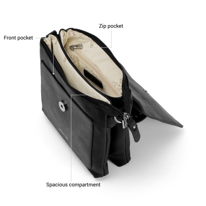 Mochi Women Black Sling Bag (SKU: 66-873-11-10)