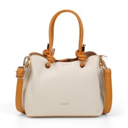 Women Beige Satchel Bag