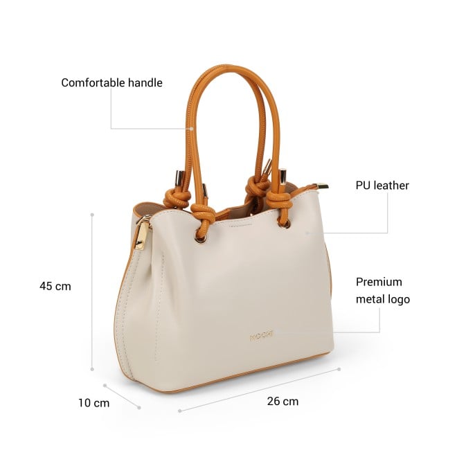 Mochi Women Beige Satchel Bag (SKU: 66-909-20-10)