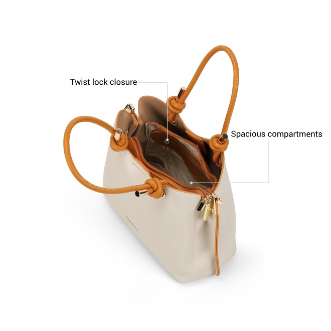 Mochi Women Beige Satchel Bag (SKU: 66-909-20-10)