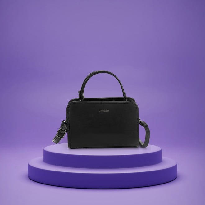 Mochi Women Black Satchel Bag