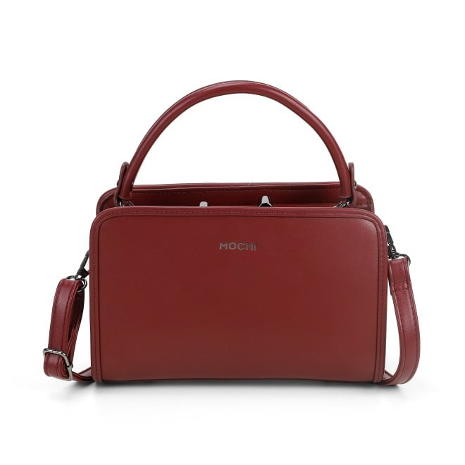 Mochi Women Maroon Satchel Bag (SKU: 66-918-44-10)