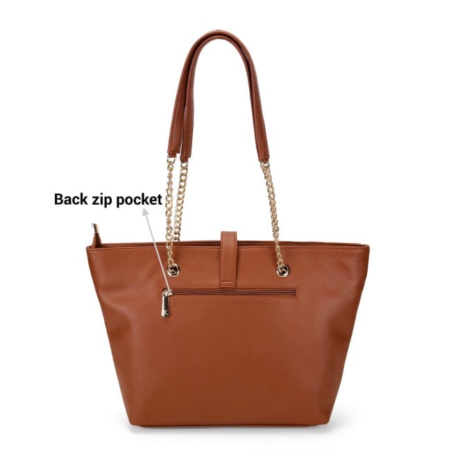 Mochi Women Tan Casual Tote Bag (SKU: 66-919-23-10)