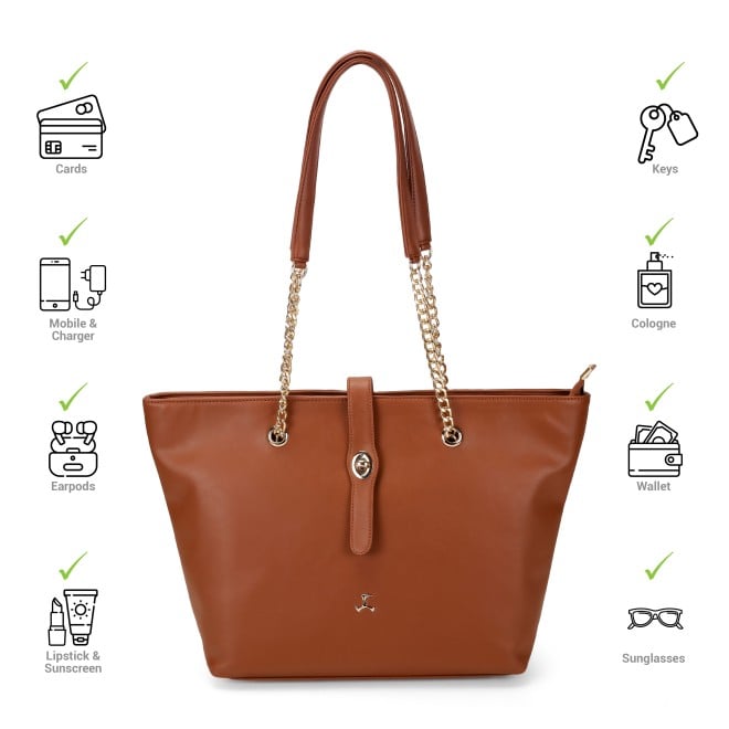 Mochi Women Tan Tote Bag (SKU: 66-919-23-10)