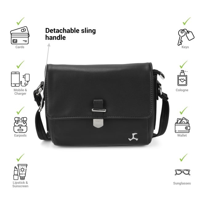 Mochi Women Black Sling Bag (SKU: 66-922-11-10)