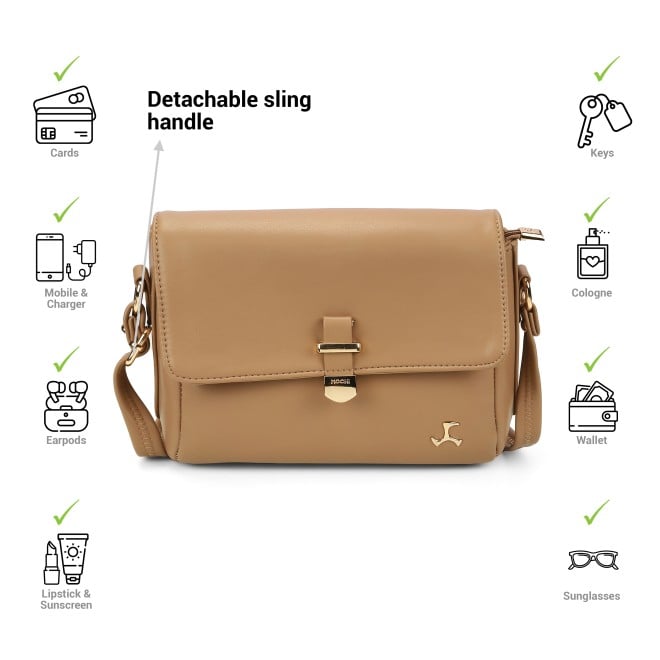Mochi Women Beige Sling Bag (SKU: 66-922-20-10)