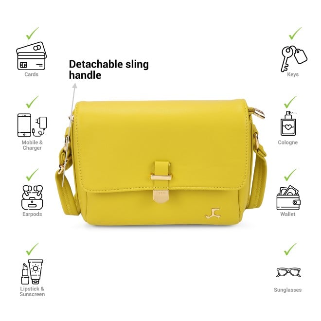 Mochi Women Yellow Sling Bag (SKU: 66-922-33-10)