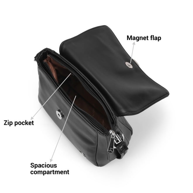 Mochi Women Black Sling Bag (SKU: 66-922-11-10)