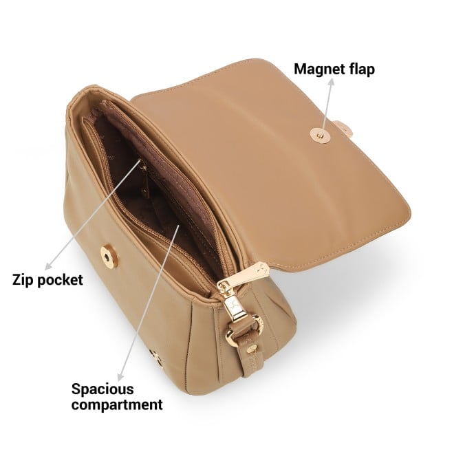 Mochi Women Beige Sling Bag (SKU: 66-922-20-10)
