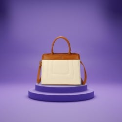 Women Off-white Satchel Bag