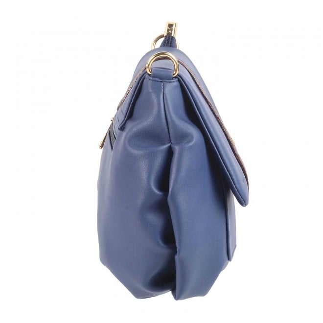 Mochi Women Blue Hand Bags Flap Over Sling (SKU: 66-95-45-10)