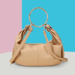 Women Beige Shoulder Bag