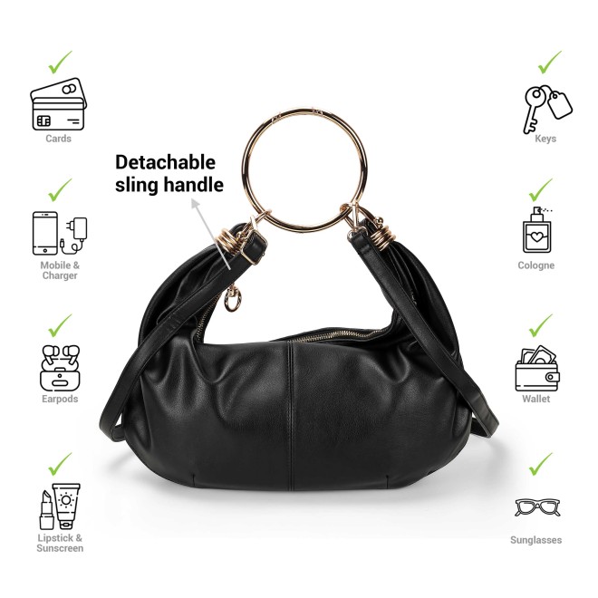 Mochi Women Black Shoulder Bag (SKU: 66-964-11-10)