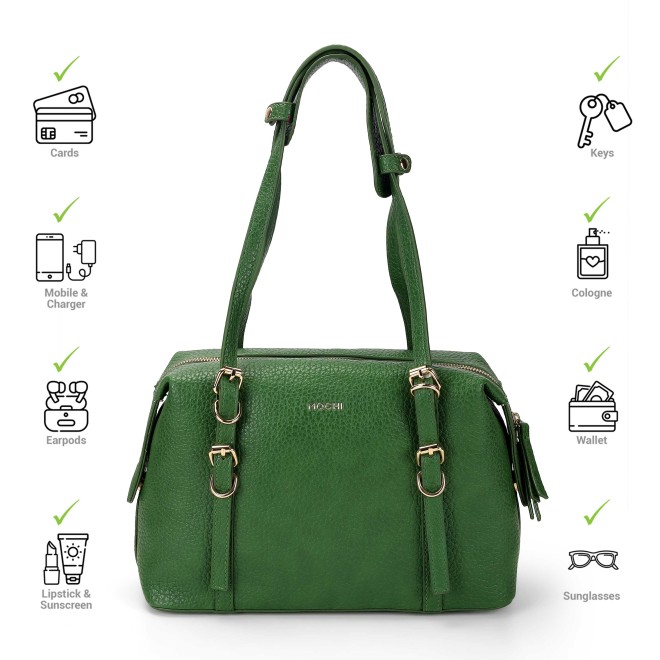 Mochi Women Green Shoulder Bag (SKU: 66-965-21-10)