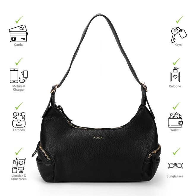 Mochi Women Black Shoulder Bag (SKU: 66-966-11-10)