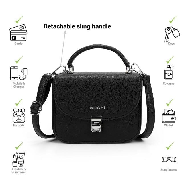 Mochi Women Black Satchel Bag (SKU: 66-967-11-10)