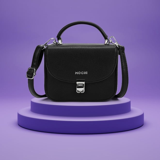 Mochi Women Black Satchel Bag
