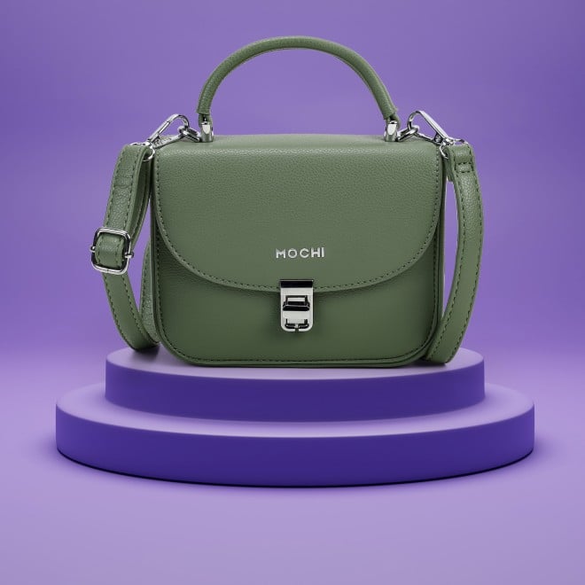Mochi Women Olive Satchel Bag (SKU: 66-967-49-10)