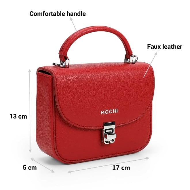 Mochi Women Maroon Satchel Bag (SKU: 66-967-44-10)