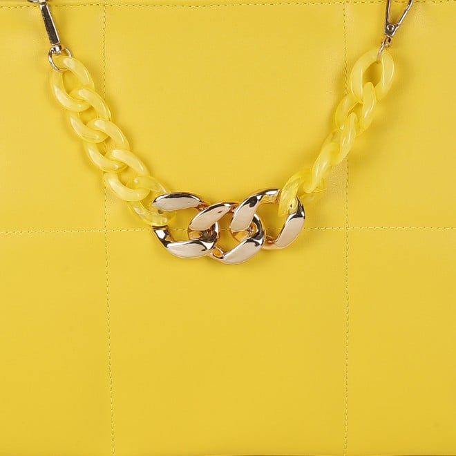 Mochi Women Yellow Satchel Bag (SKU: 66-977-33-10)