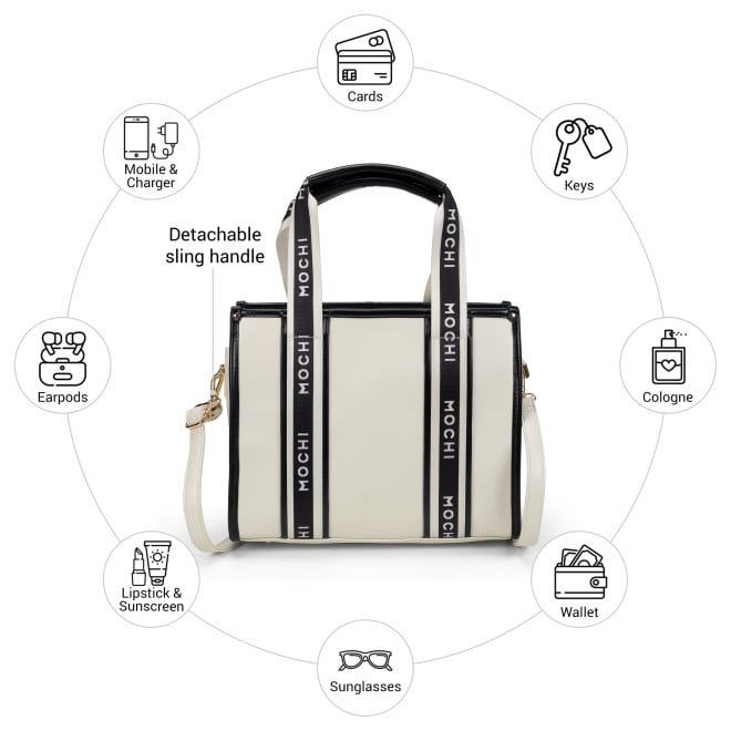 Mochi Women Beige Satchel Bag (SKU: 66-978-20-10)