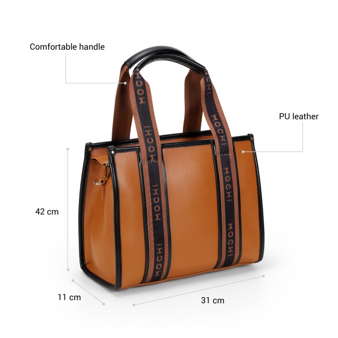 Mochi Women Tan Satchel Bag (SKU: 66-978-23-10)