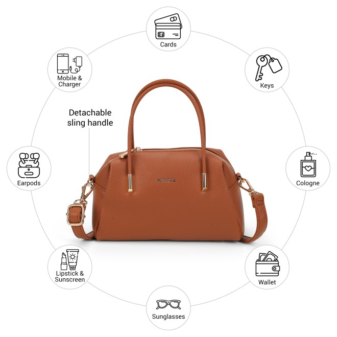 Mochi Women Tan Satchel Bag (SKU: 66-979-23-10)