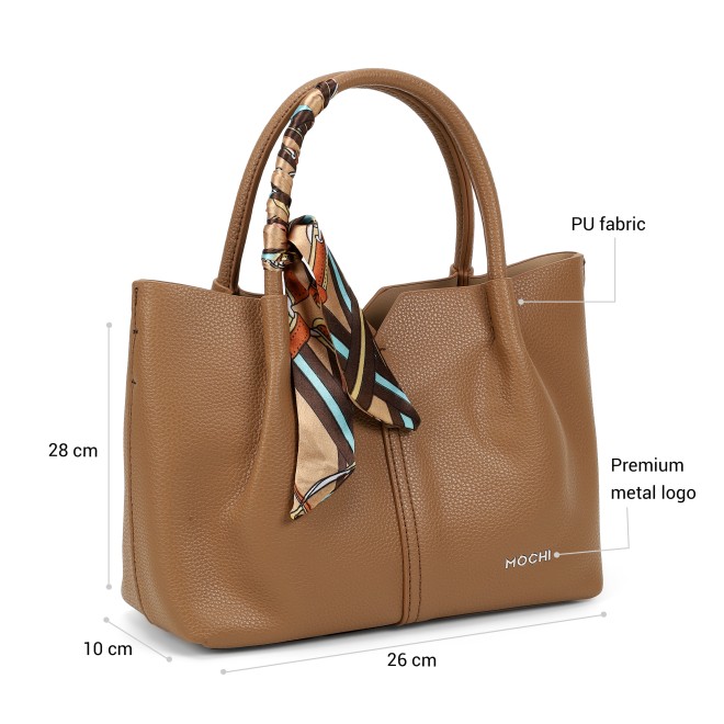 Mochi Women Beige Satchel Bag (SKU: 66-980-20-10)
