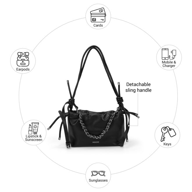 Mochi Women Black Shoulder Bag (SKU: 66-982-11-10)