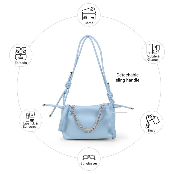 Mochi Women Blue Shoulder Bag (SKU: 66-982-45-10)