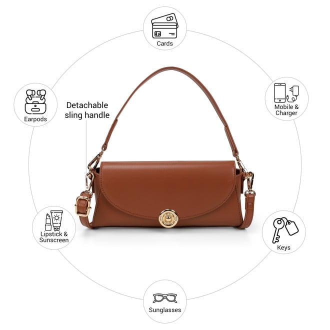 Mochi Women Rose-gold Shoulder Bag (SKU: 66-985-22-10)