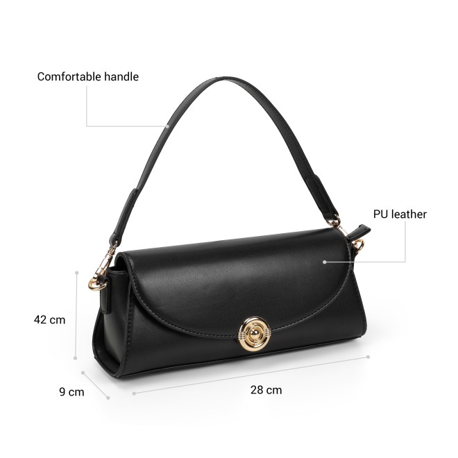 Mochi Women Black Shoulder Bag (SKU: 66-985-11-10)