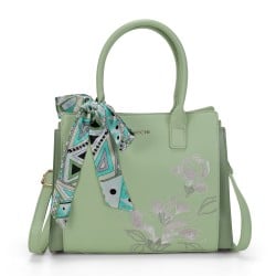 Women Green Satchel Bag