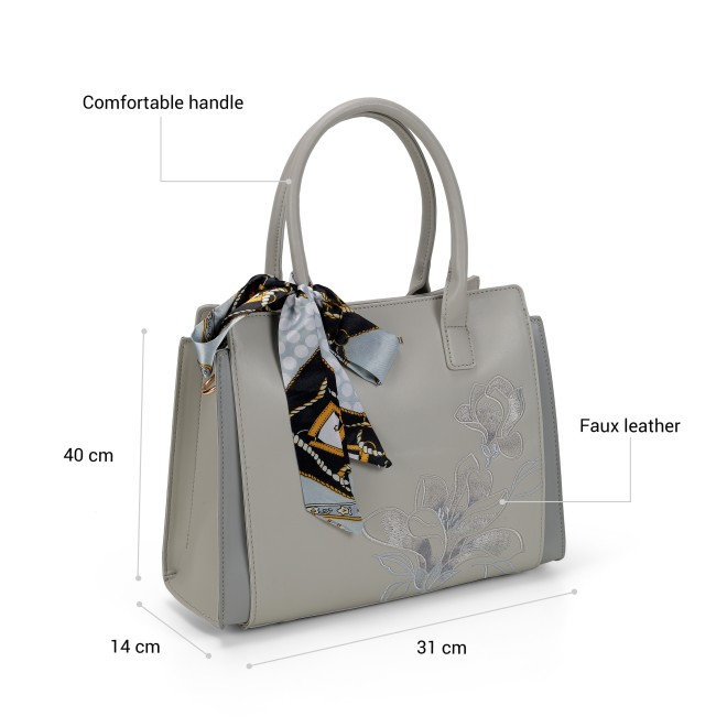 Mochi Women Grey Satchel Bag (SKU: 66-987-14-10)