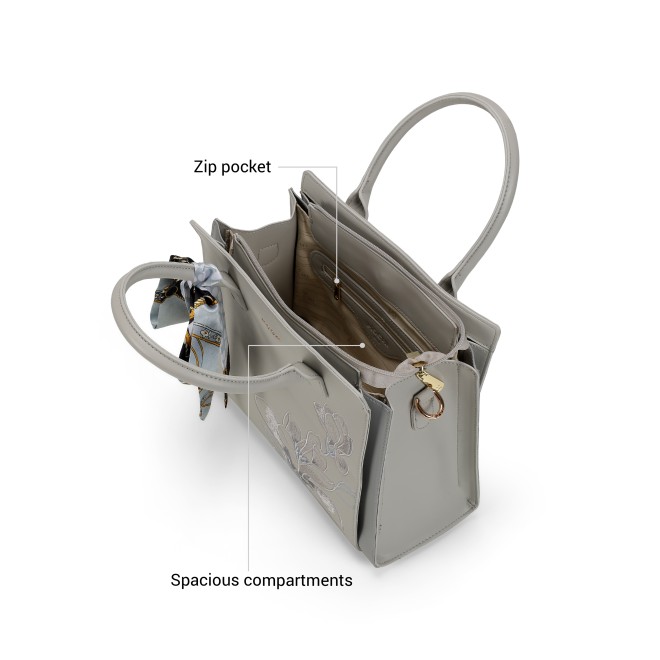 Mochi Women Grey Satchel Bag (SKU: 66-987-14-10)