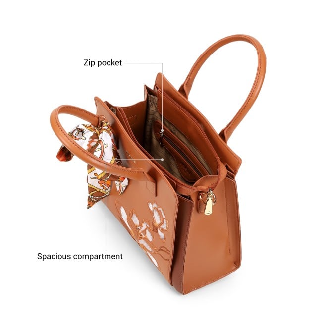 Mochi Women Tan Satchel Bag (SKU: 66-987-23-10)