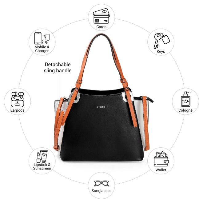 Mochi Women Black Shoulder Bag (SKU: 66-991-11-10)