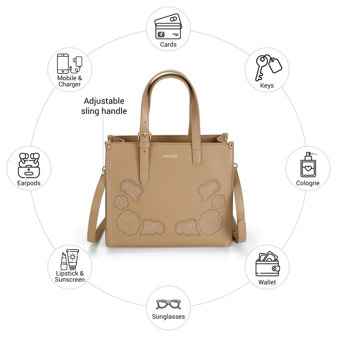 Mochi Women Rose-gold Satchel Bag (SKU: 66-994-22-10)