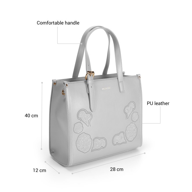 Mochi Women Light-grey Satchel Bag (SKU: 66-994-59-10)