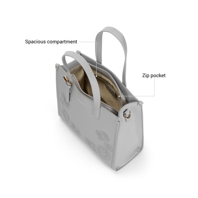 Mochi Women Light-grey Satchel Bag (SKU: 66-994-59-10)