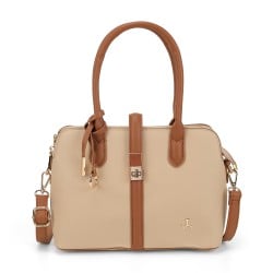 Women Beige Satchel Bag