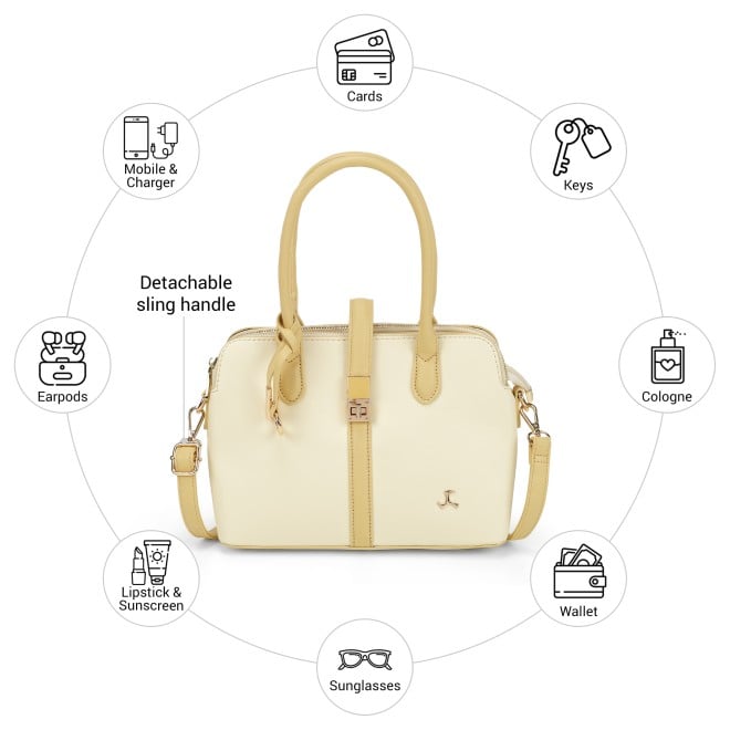 Mochi Women Yellow Satchel Bag (SKU: 66-997-33-10)